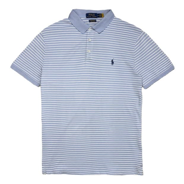 POLO RALPH LAUREN 스트라이프 카라티 스카이블루 M