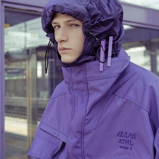 [XL] 마틴로즈 X 나파피리 알로스 자켓 퍼플