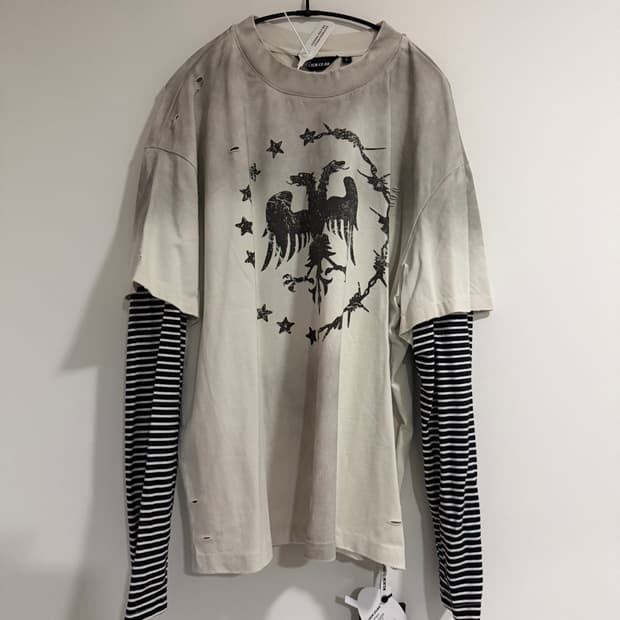 KLICKCLAK 긴팔 스트라이프 티셔츠