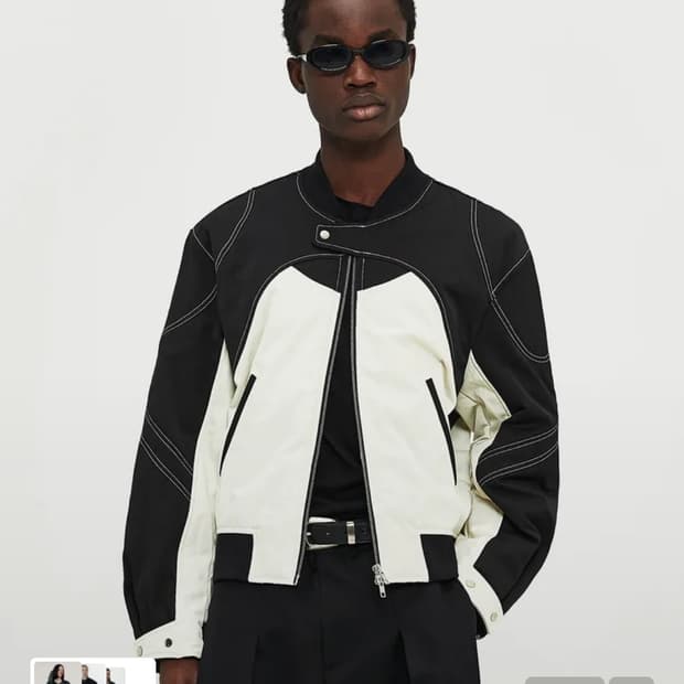 48) 엘무드 볼링 보머 자켓 블랙