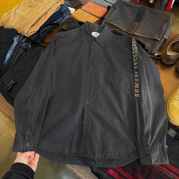 아르마니 익스체인지 암 스펠아웃 셔츠 L