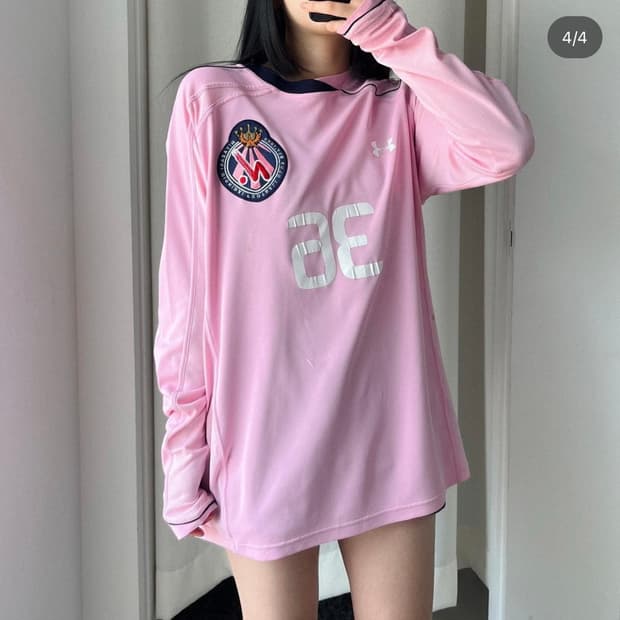 Under Armor 핑크 롱슬리브
