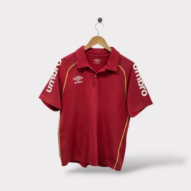 엄브로 빈티지 레드 폴로 셔츠 M