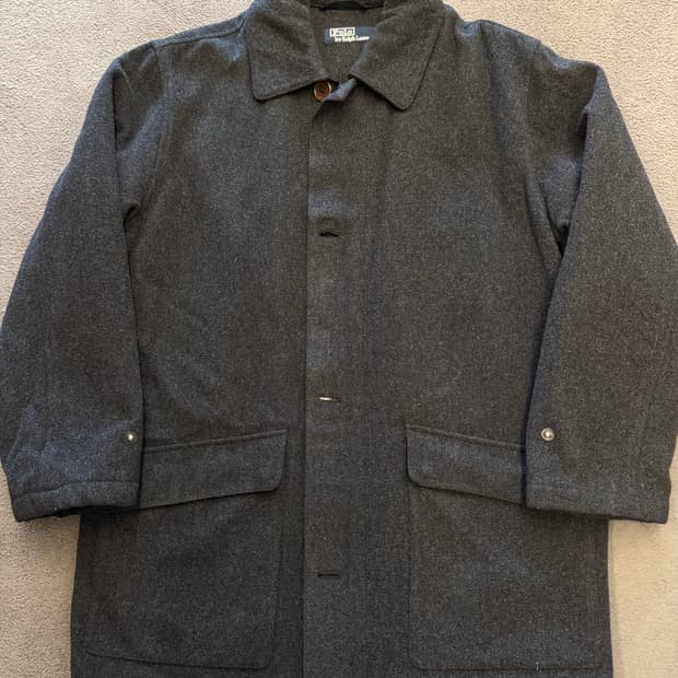 폴로 랄프로렌 빈티지 울 하프코트 처분 