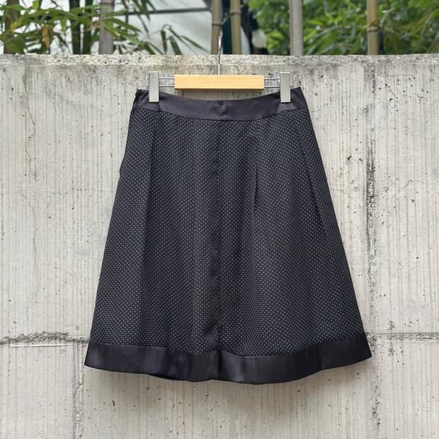 [M] Japanese Vintage 도트 플레어 스커트 