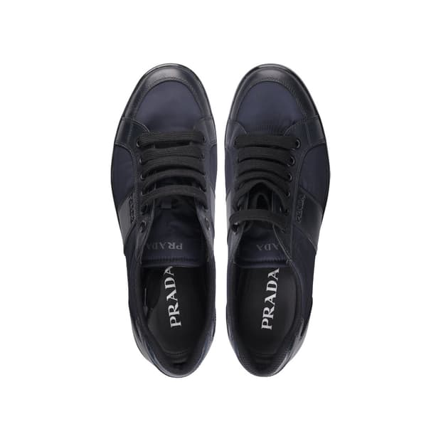 프라다 스니커즈 나일론 레더 네이비 블랙 7.5