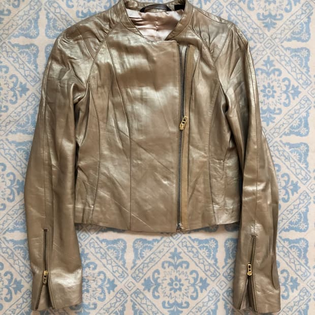 Armani exchange lambskin leather jk 