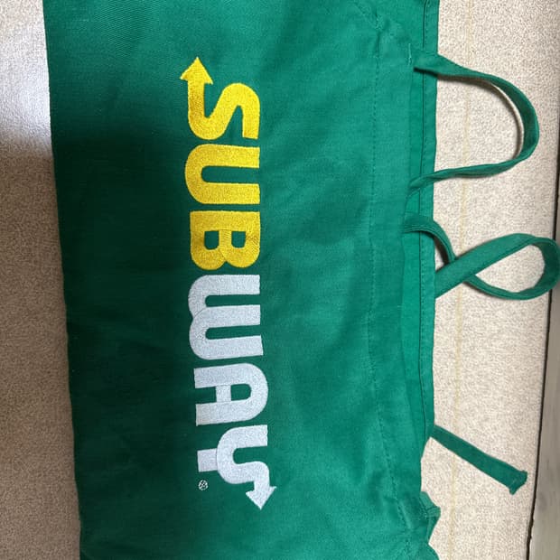subway 써브웨이앞치마