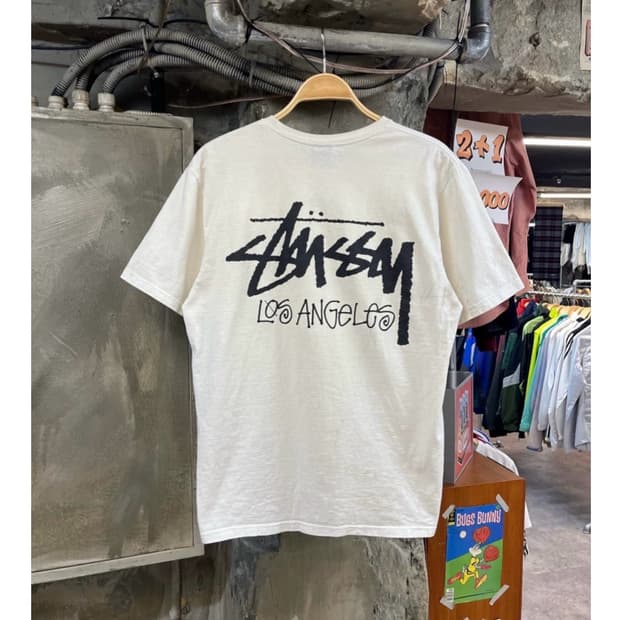 스투시 로스엔젤레스 반팔티 화이트 M #csz3659