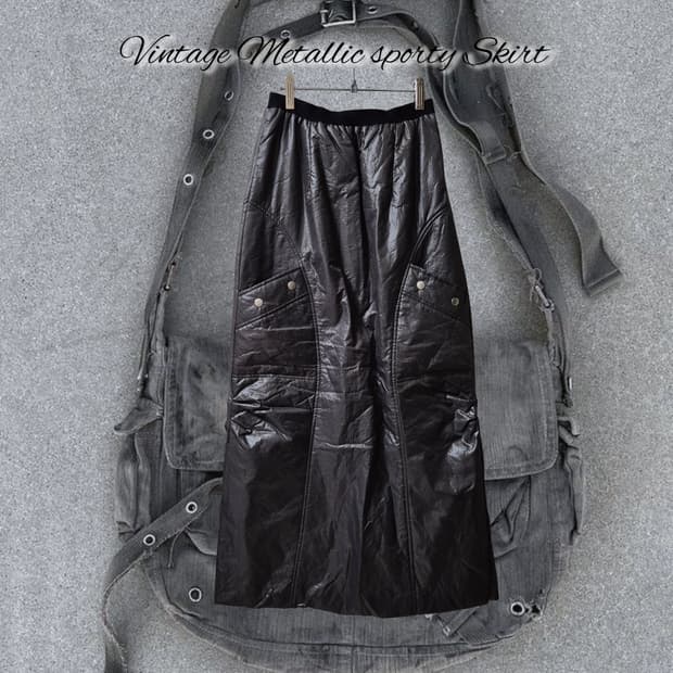 Vintage Metallic sporty Skirt