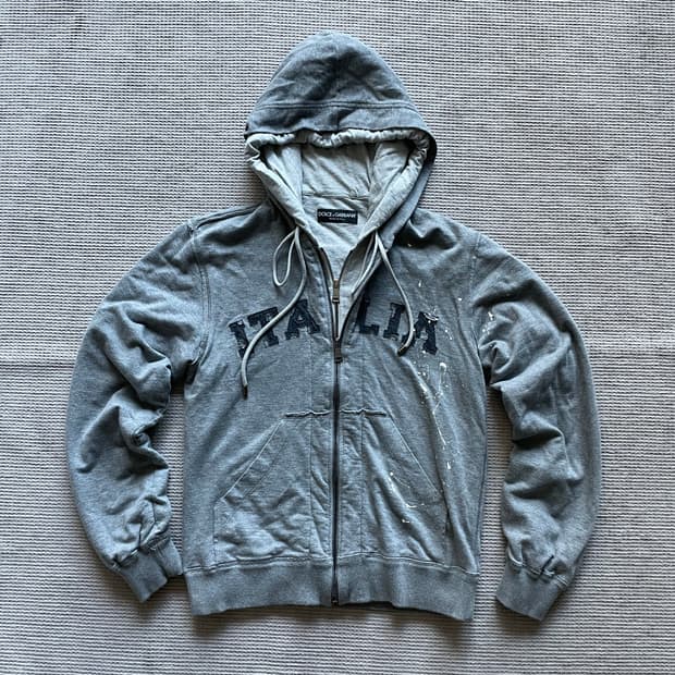 돌체앤가바나 더블 레이어드 후드집업