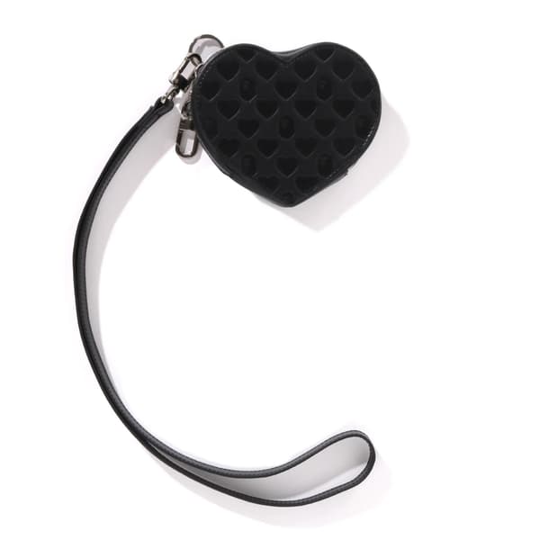 베이프 Bape 하트 파우치 블랙