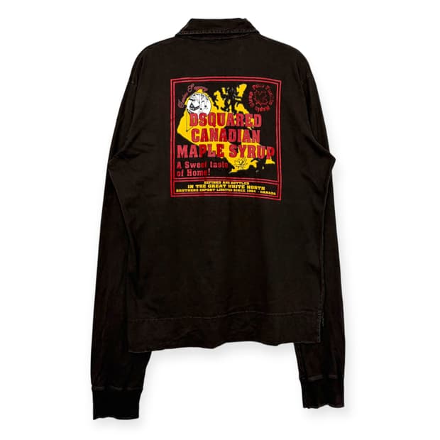 디스퀘어드 대미지 가공 카라 티셔츠