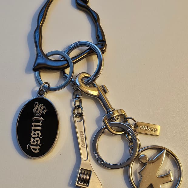 스투시 키링 (렌치, 오발, 서프맨) + 해칭룸 카라비너