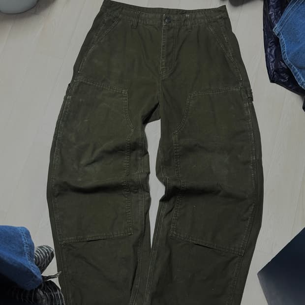 캔버스 와이드 더블니 카펜터 팬츠 32