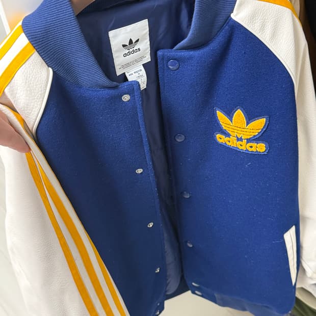 아디다스 sst 봄버 자켓 네이비