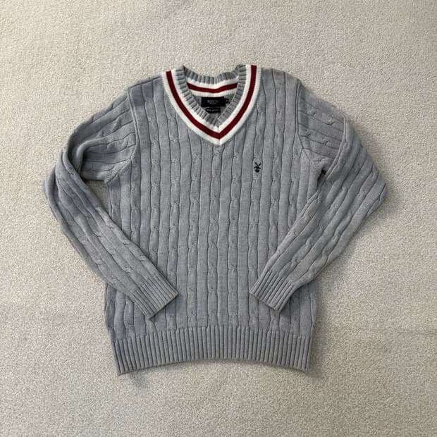 S 노톤 브이넥 니트 스웨터 0225T1