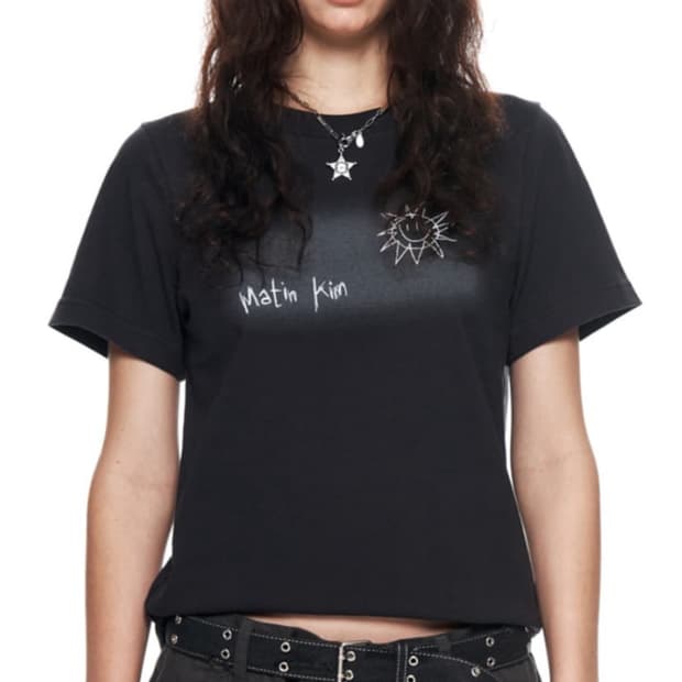 마뗑킴 SUN EMBROIDERY GRAPHIC TOP 그래픽 티셔츠 