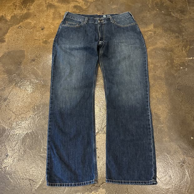 Carhartt 칼하트 루즈 스트레이트핏 데님팬츠 36x34