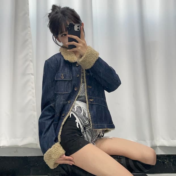 🎸Levi's 진청 데님 쉐르파 자켓🎸