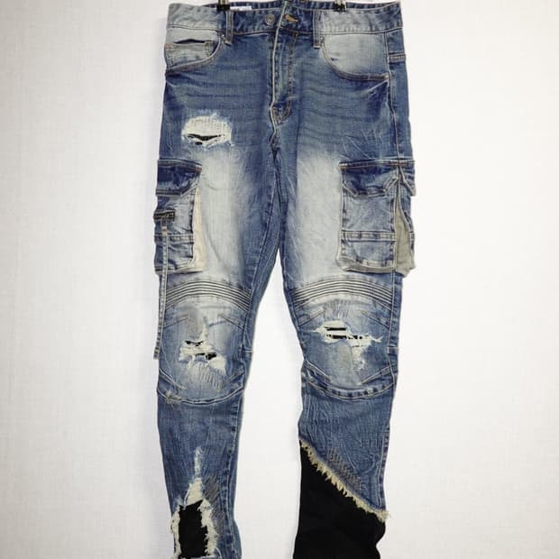 smoke rise - Taper Cargo Stretch Jeans 3