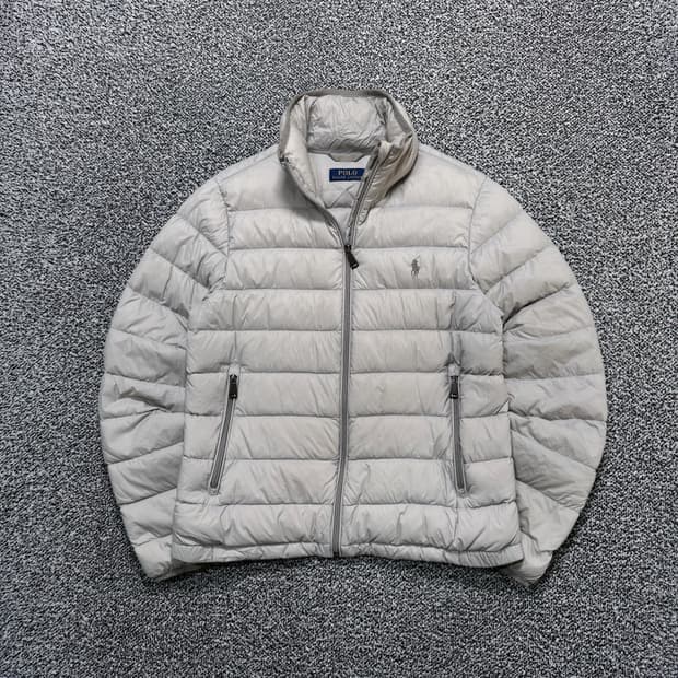 Name : 폴로 랄프로렌 시그니처로고 그레이컬러 경량패딩 :)