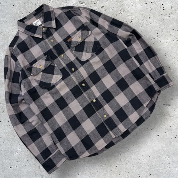 [L] 칼하트 빈티지 투포켓 체크 셔츠 B422