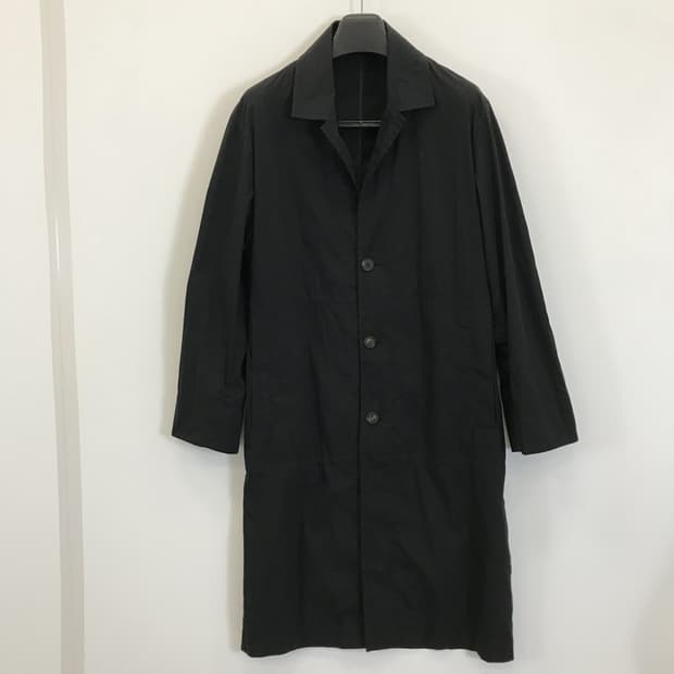 타임옴므 블랙 트렌치코트 홑겹 [95]