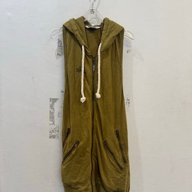 NIKITA Khaki Hood Zipper Vest