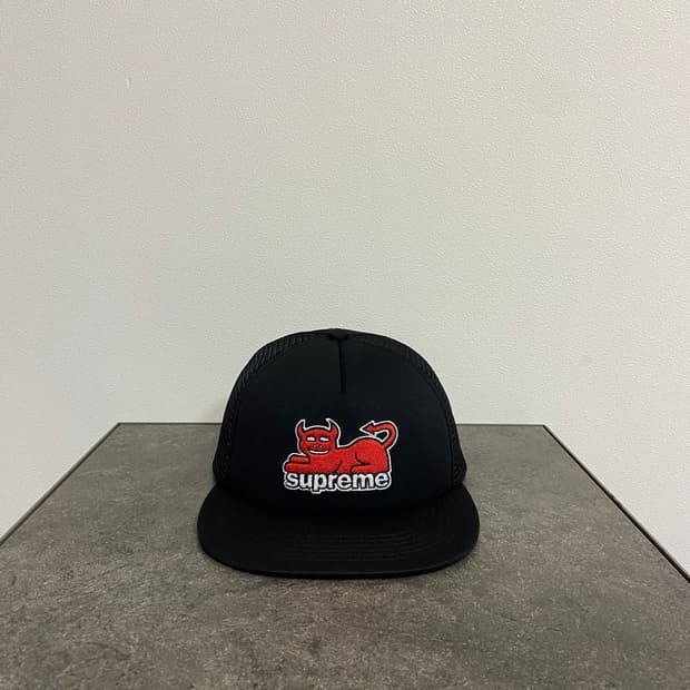 (OS) 슈프림 토이머신 볼캡 모자 블랙