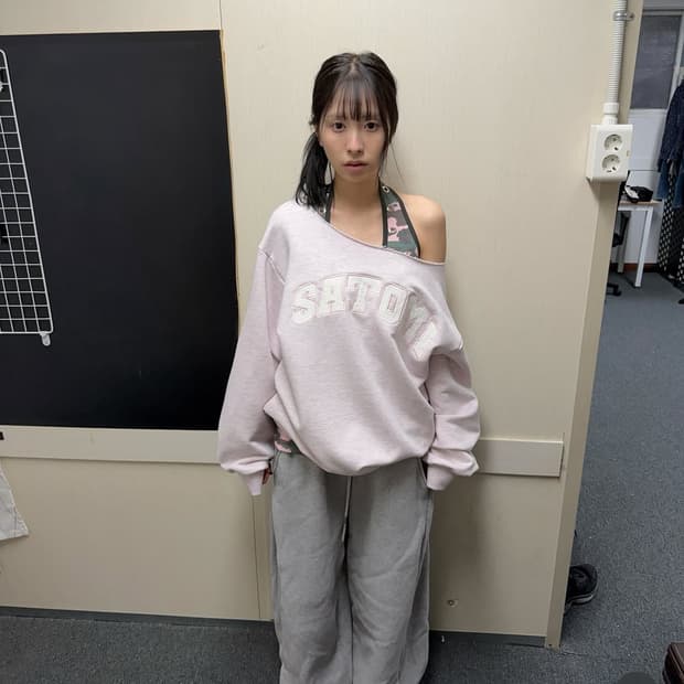 satomiradio One-shoulder patchwork MTM