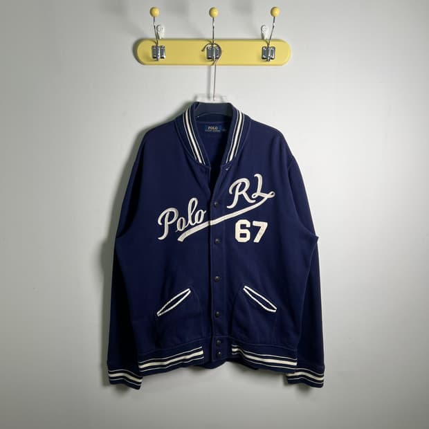 폴로 랄프로렌 RL67 베이스볼 바시티 자켓 XL