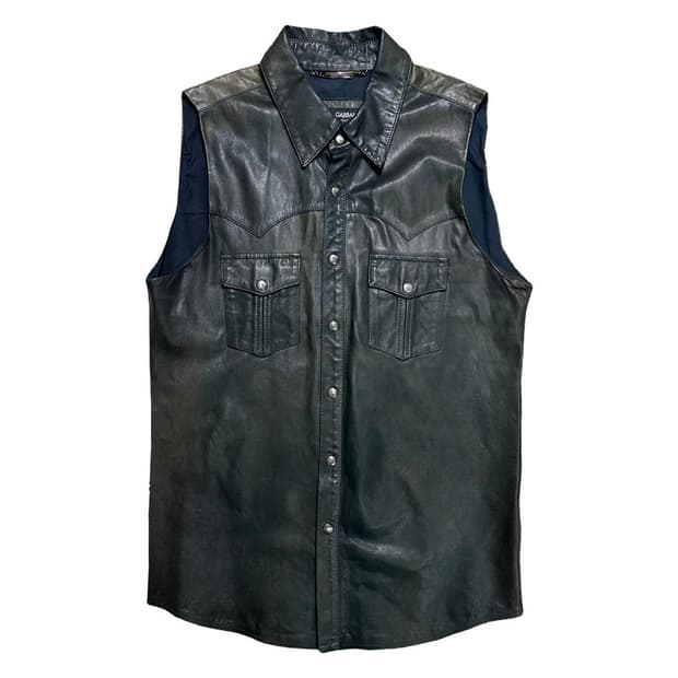 돌체앤가바나 가죽 베스트 46