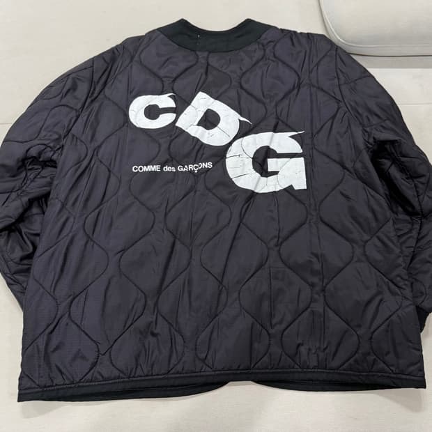 CDG 알파인터스트리 라이너 자켓 블랙 XL