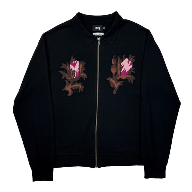 스투시 로즈 쏜 롱슬리브 집 스웨터