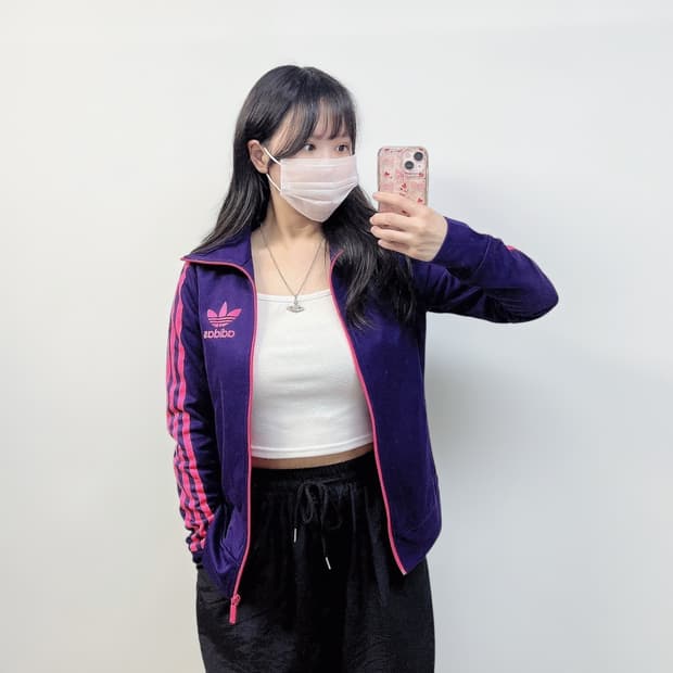 아디다스 유로파 트랙탑 져지 퍼플 핑크