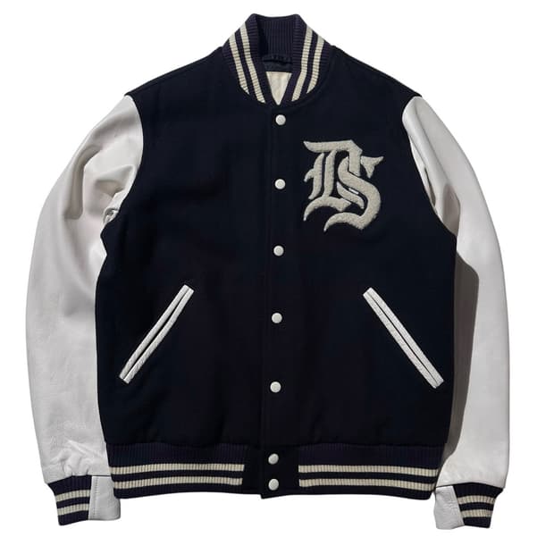 데님 앤 서플라이 랄프로렌 울 레더 바시티 자켓