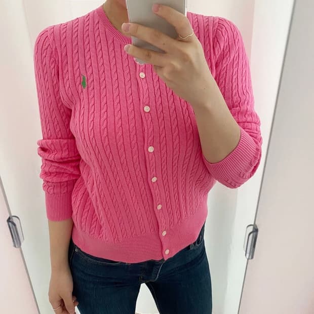 폴로 걸즈 형광그린포니 XL