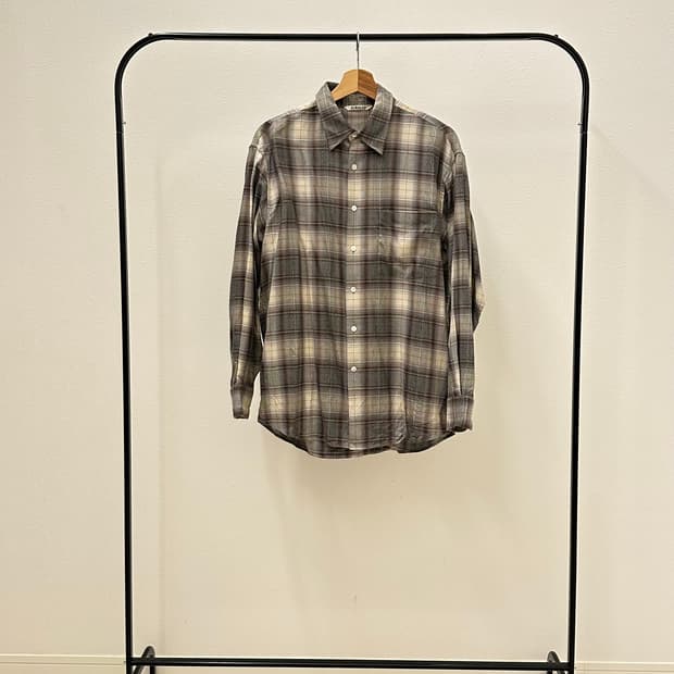 오라리 울 체크 셔츠 3사이즈 