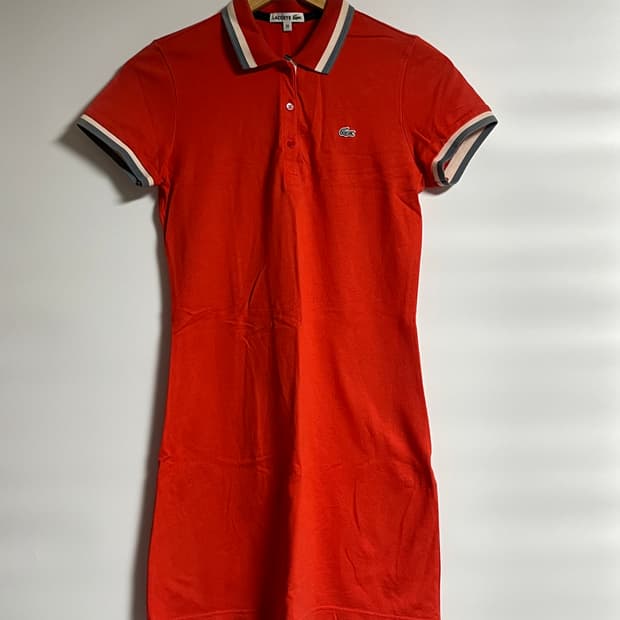라코스테 폴로 카라 피케 원피스 36 (S) 