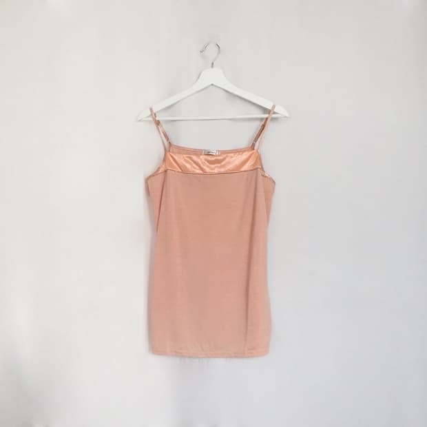 725. peach veil sleeveless