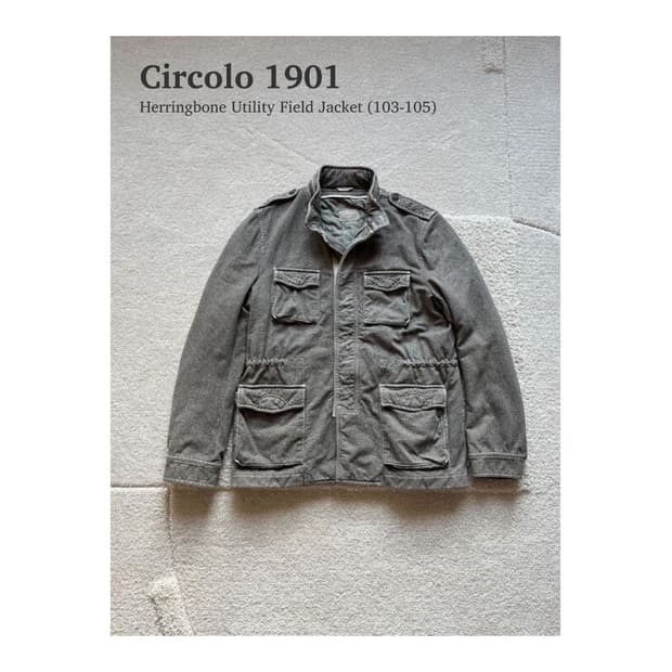 Circolo 1901 헤링본 유틸리티 필드 자켓 (103-105)