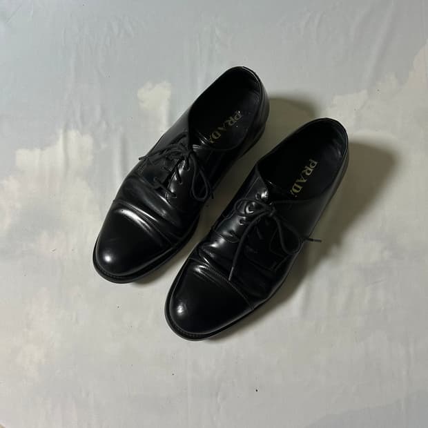 Prada cap toe derby shoes