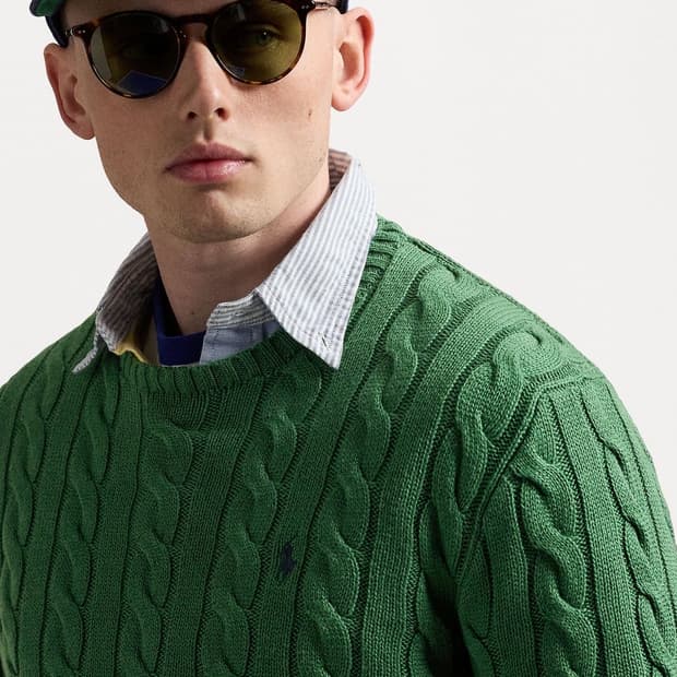 폴로 케이블 니트