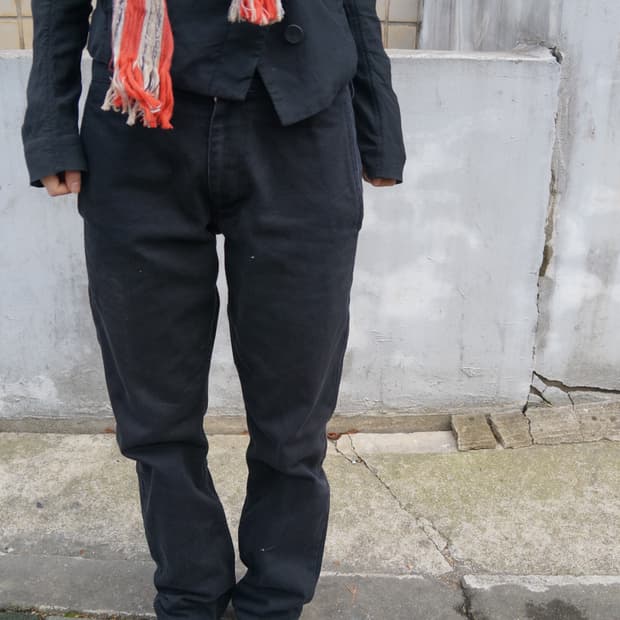 꼼데가르송 스트레이트 핏 팬츠