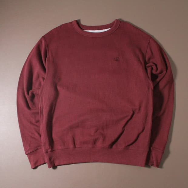 Champion 챔피온 버건디 기모 맨투맨