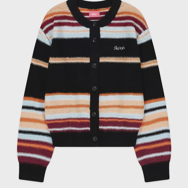 시눈 스트라이프 가디건