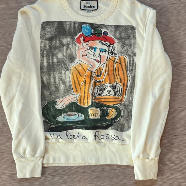 구찌 가든 Via Porta Rossa 맨투맨 M(이탈리아)