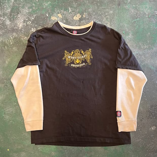 00's [XL] 웨스트코스트차퍼스 레이어드 써멀 롱슬리브 바이크 빈티지