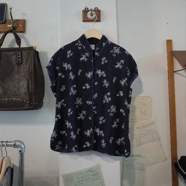 Chinese vintage 린넨 혼방